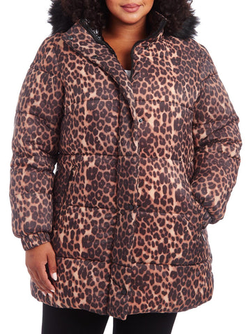 Rachel Rachel Roy plus womens quilted midi puffer coat