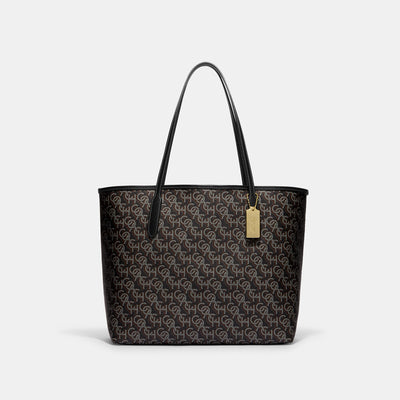 COACH®  Graham Structured Tote With Coach Monogram Print