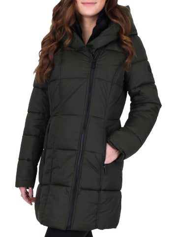 French Connection womens water repellent bib puffer coat