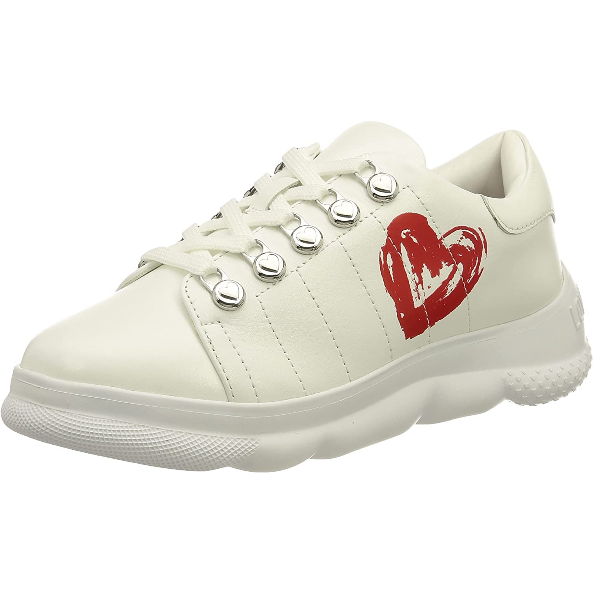 Shop Love Moschino Women's White Sneakers