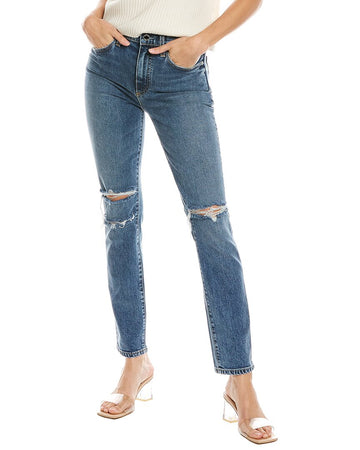 LE JEAN vivie lina wash slim stovepipe jean