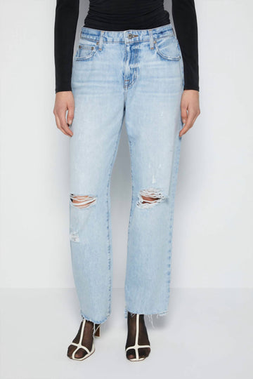 Jonathan Simkhai zuri mid rise boyfriend jean in summerland light