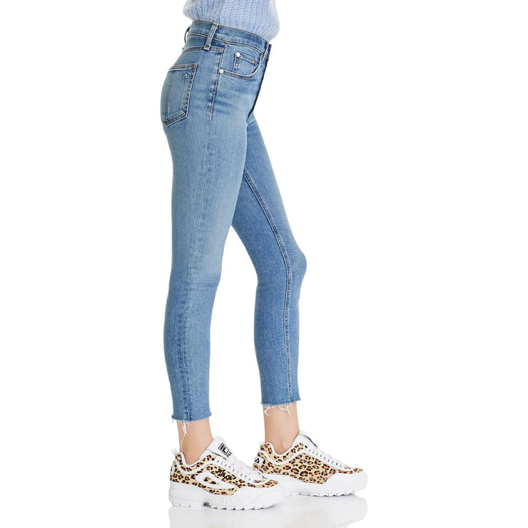 Nina Womens High Rise Ankle Skinny Jeans
