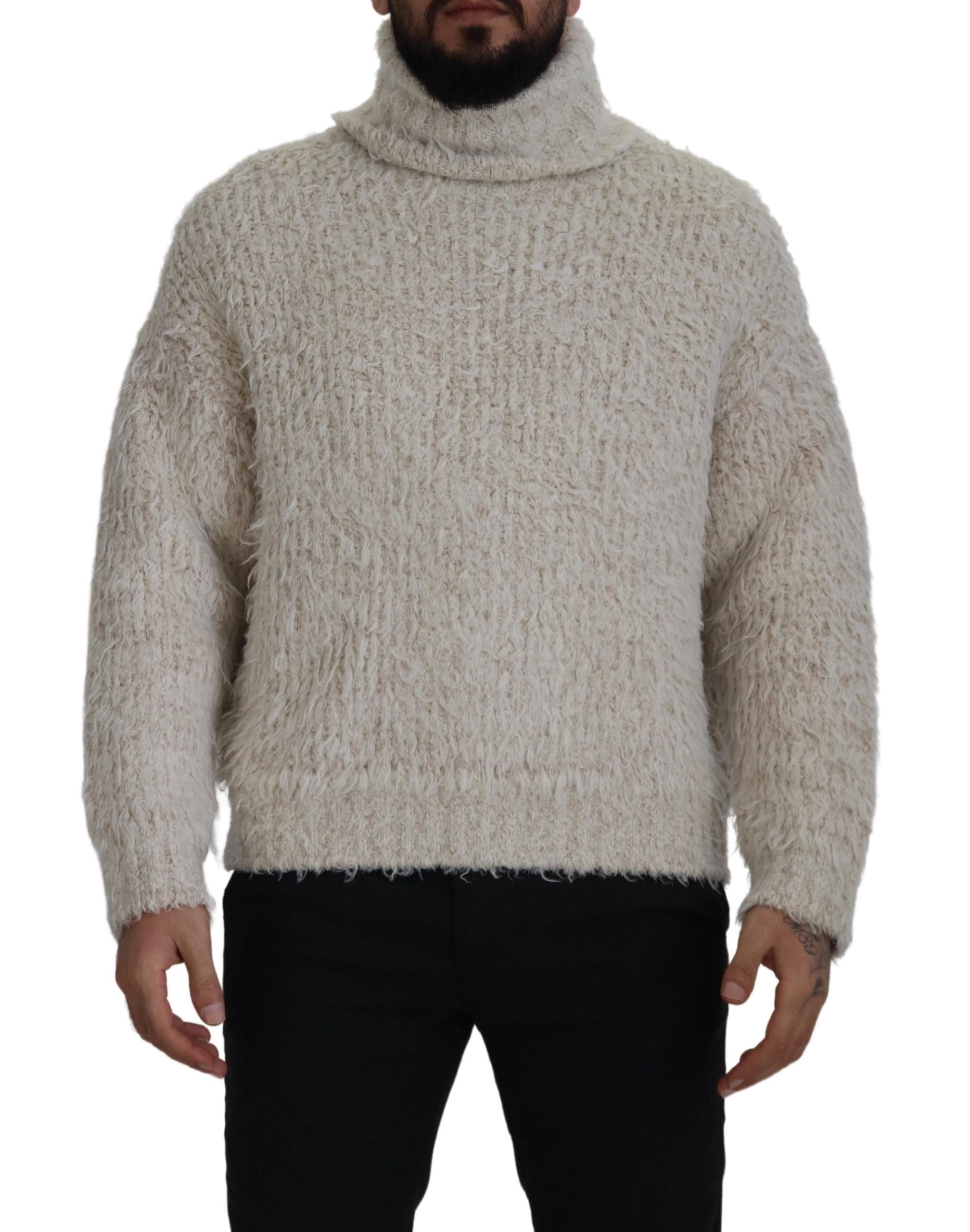 DOLCE & GABBANA Dolce & Gabbana  Wool Knit Turtleneck Pullover Men's Sweater