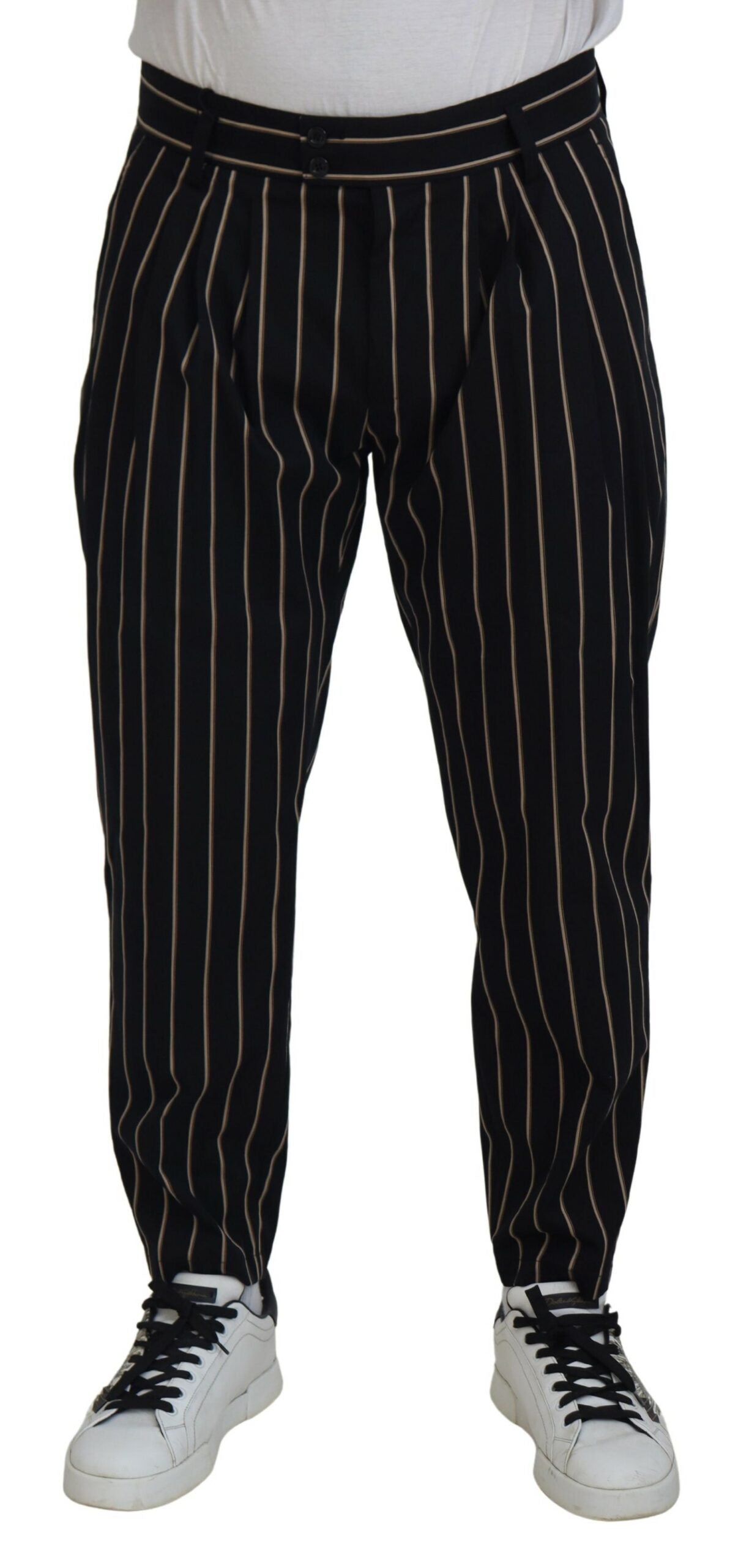 DOLCE & GABBANA Dolce & Gabbana   Striped Cotton Stretch Men's Pants