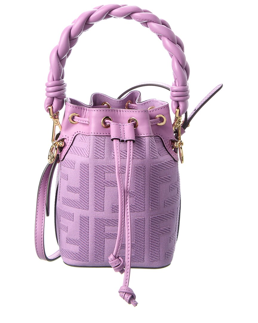 Fendi Pre-owned Mini Mon Tresor Bucket Bag - Purple