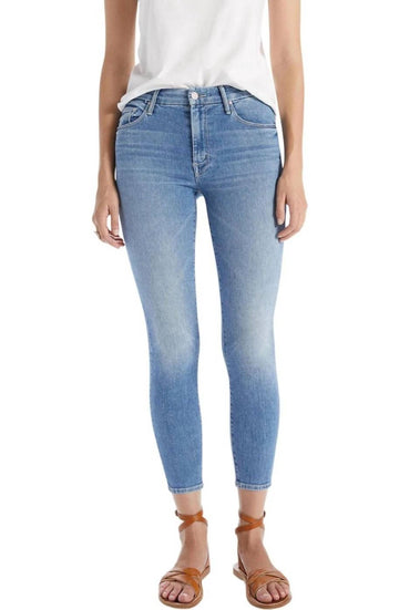 Mother looker crop jeans in independent studies