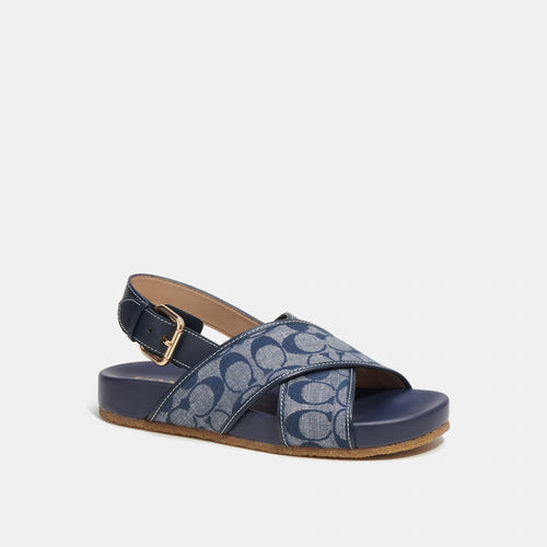 Coach Outlet Adora Sandal In Signature Chambray