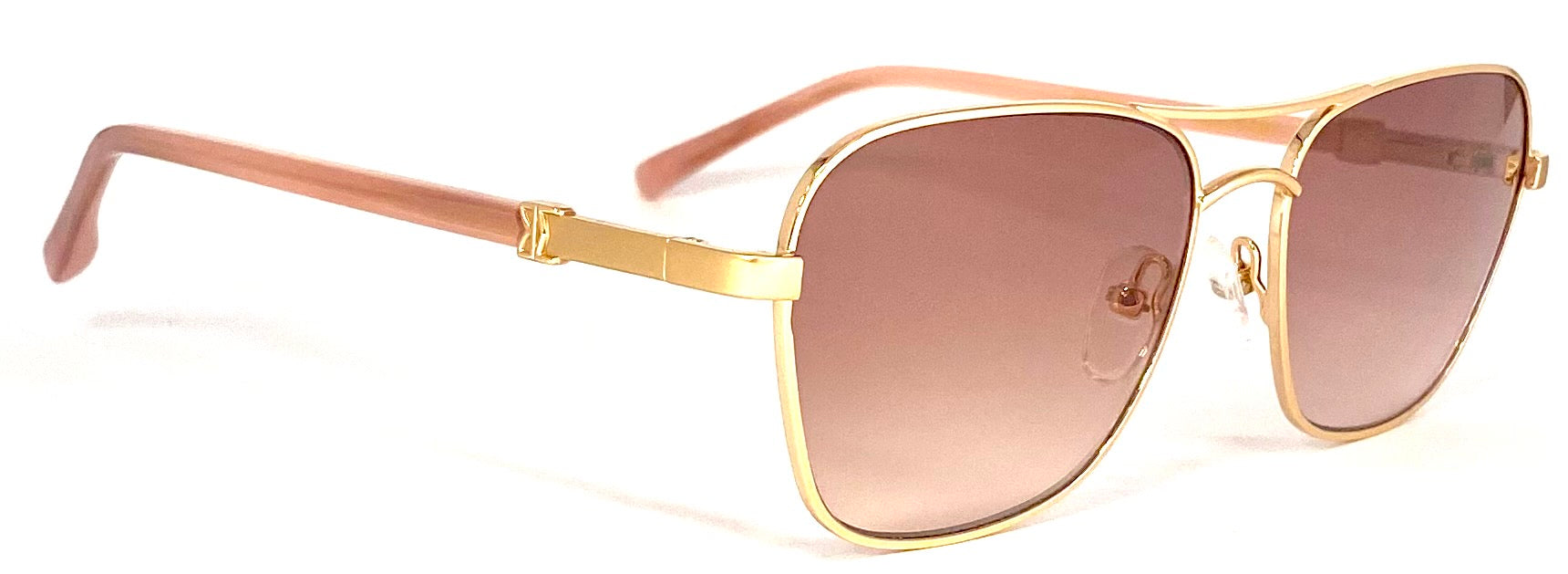 Bruno Magli Playa Sunglass In Silver In Gold