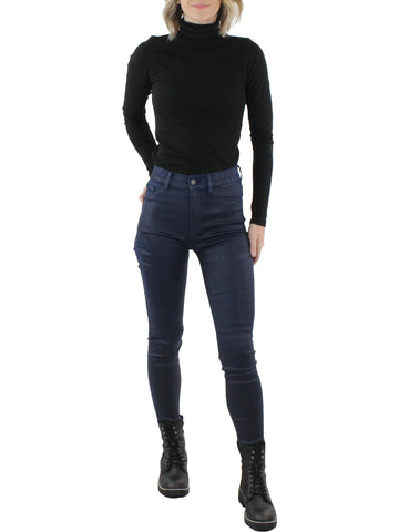 DL1961 womens denim coated ankle jeans