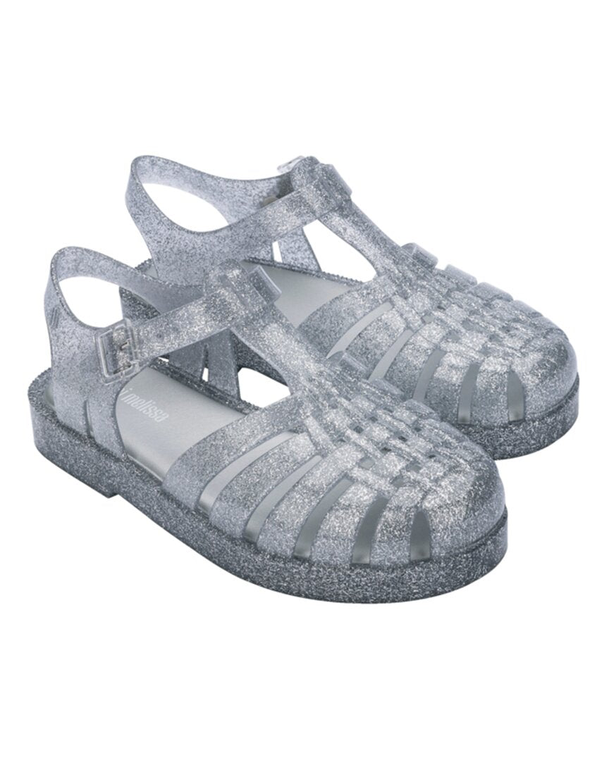 Mini Melissa Unisex Mini Possession Sandals - Toddler, Little Kid, Big Kid In Silver