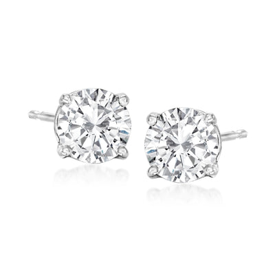 Ross-Simons Diamond Stud Earrings In 14kt Yellow Gold | Shop