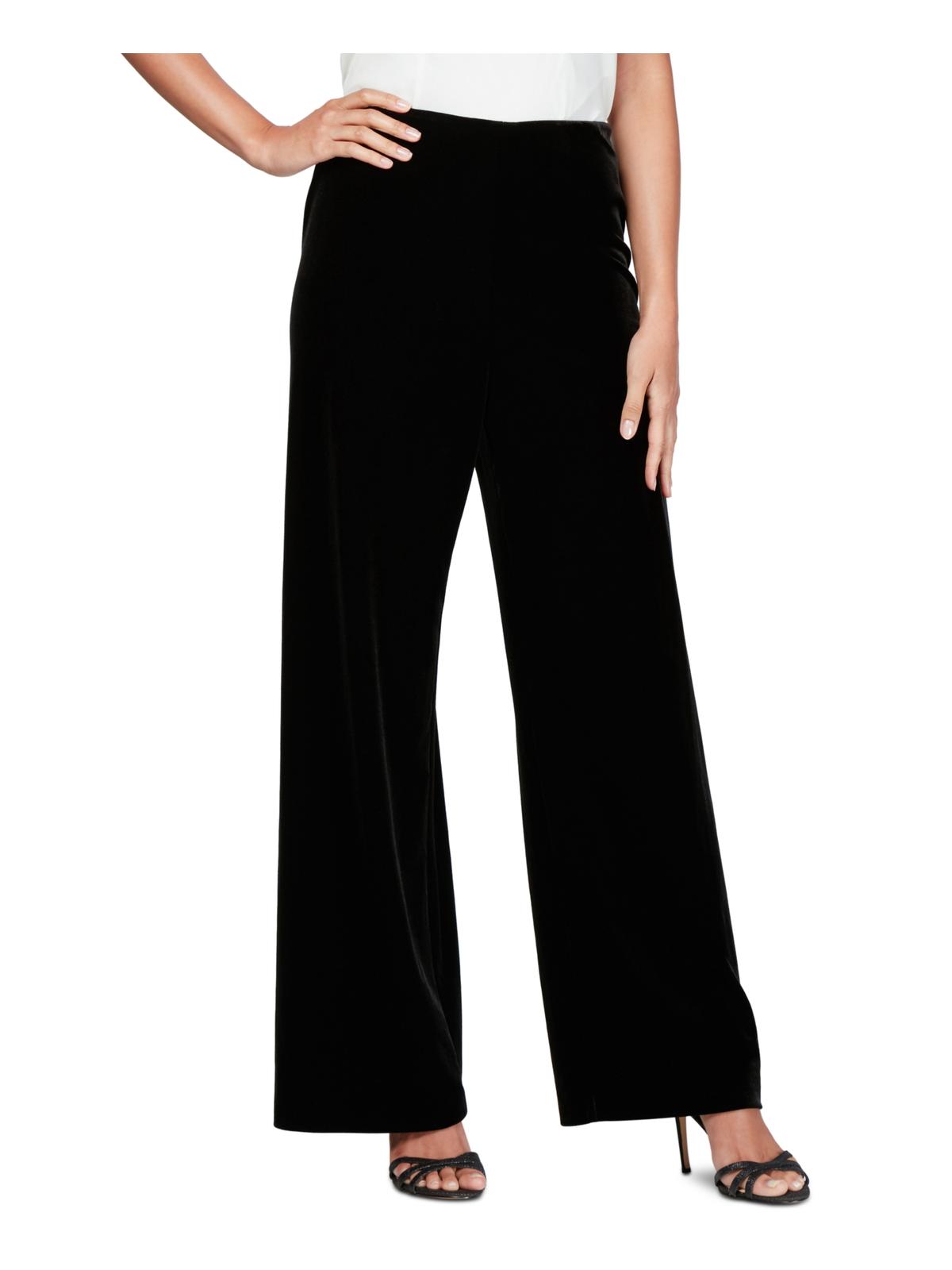 ALEX EVENINGS Petites Womens Velvet Pull On Pants