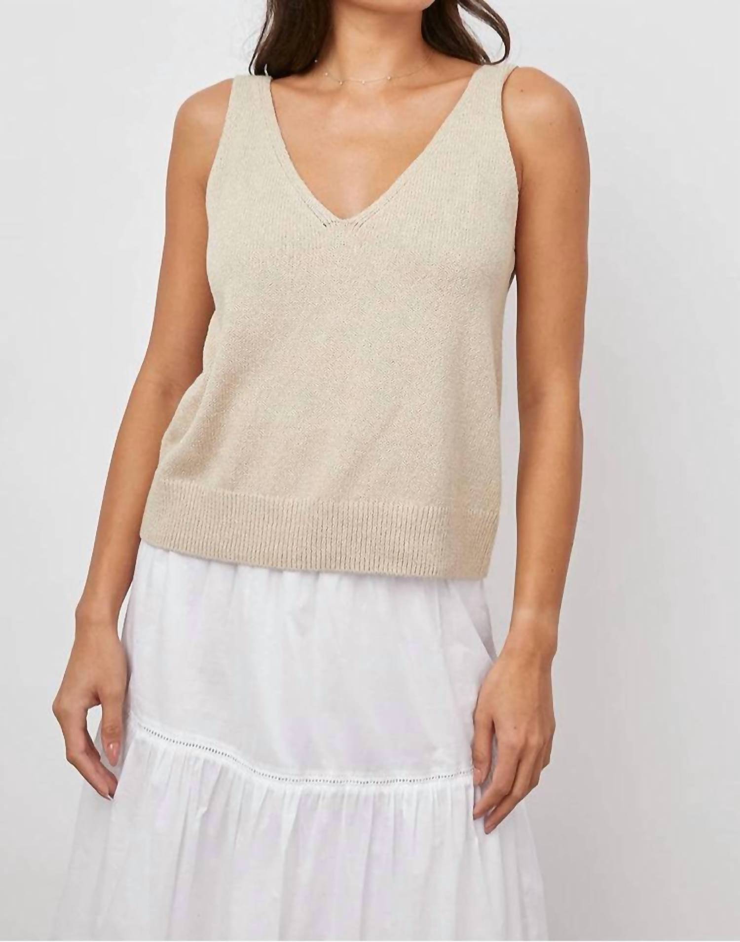 RAILS Maise Top in Oatmeal