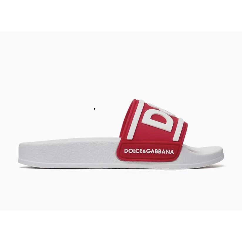 DOLCE & GABBANA White & Red Logo Slides