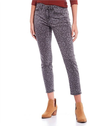 Miss Me wild style skinny jeans in grey leopard