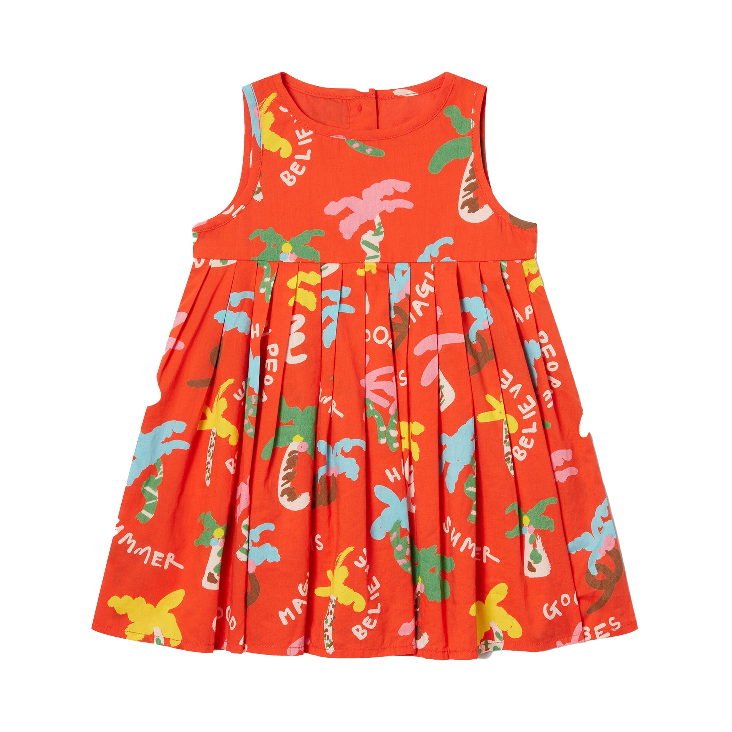 STELLA MCCARTNEY Red Palm Tree Summer Dress & Bloomers