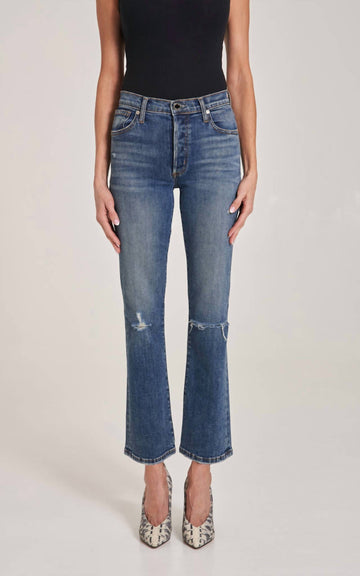 Le Jean bella crop flare jean in meadow