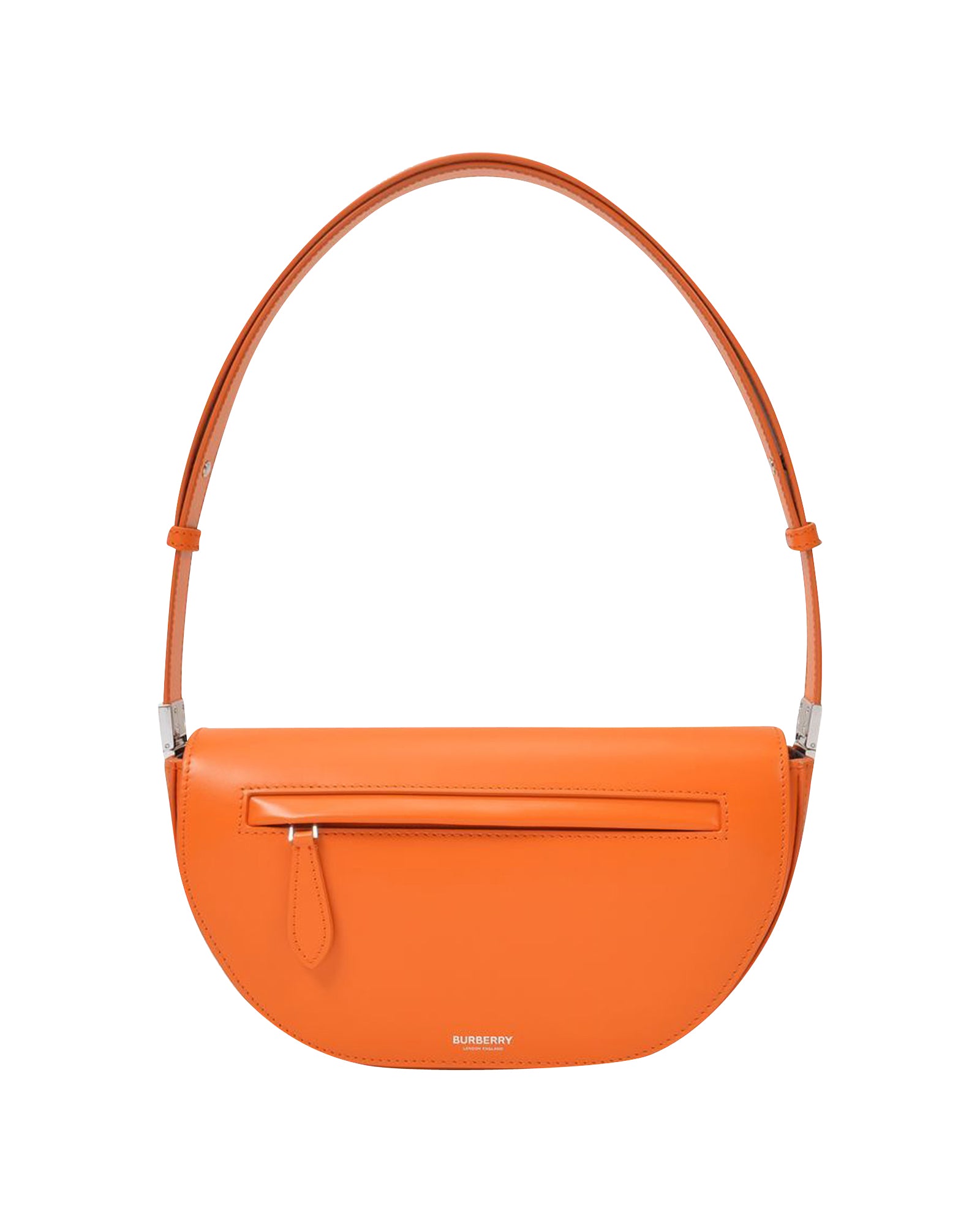 BURBERRY Olympia Small Bag in Orange Leather