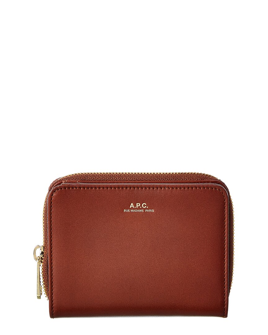 APC A.P.C. Leather Zip Around Wallet