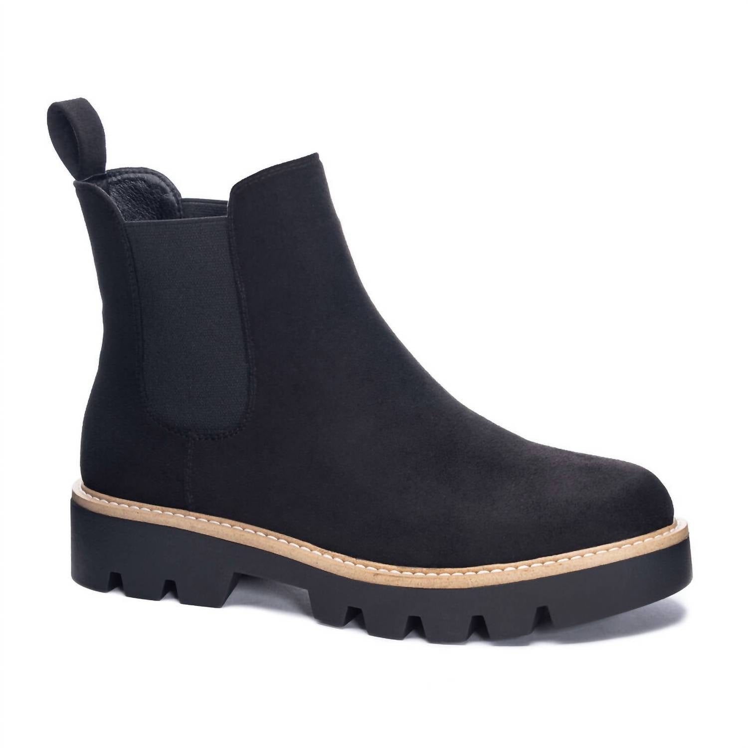 CHINESE LAUNDRY Piper Bootie in Black Suede