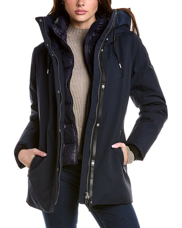 Mackage jeni leather-trim down parka