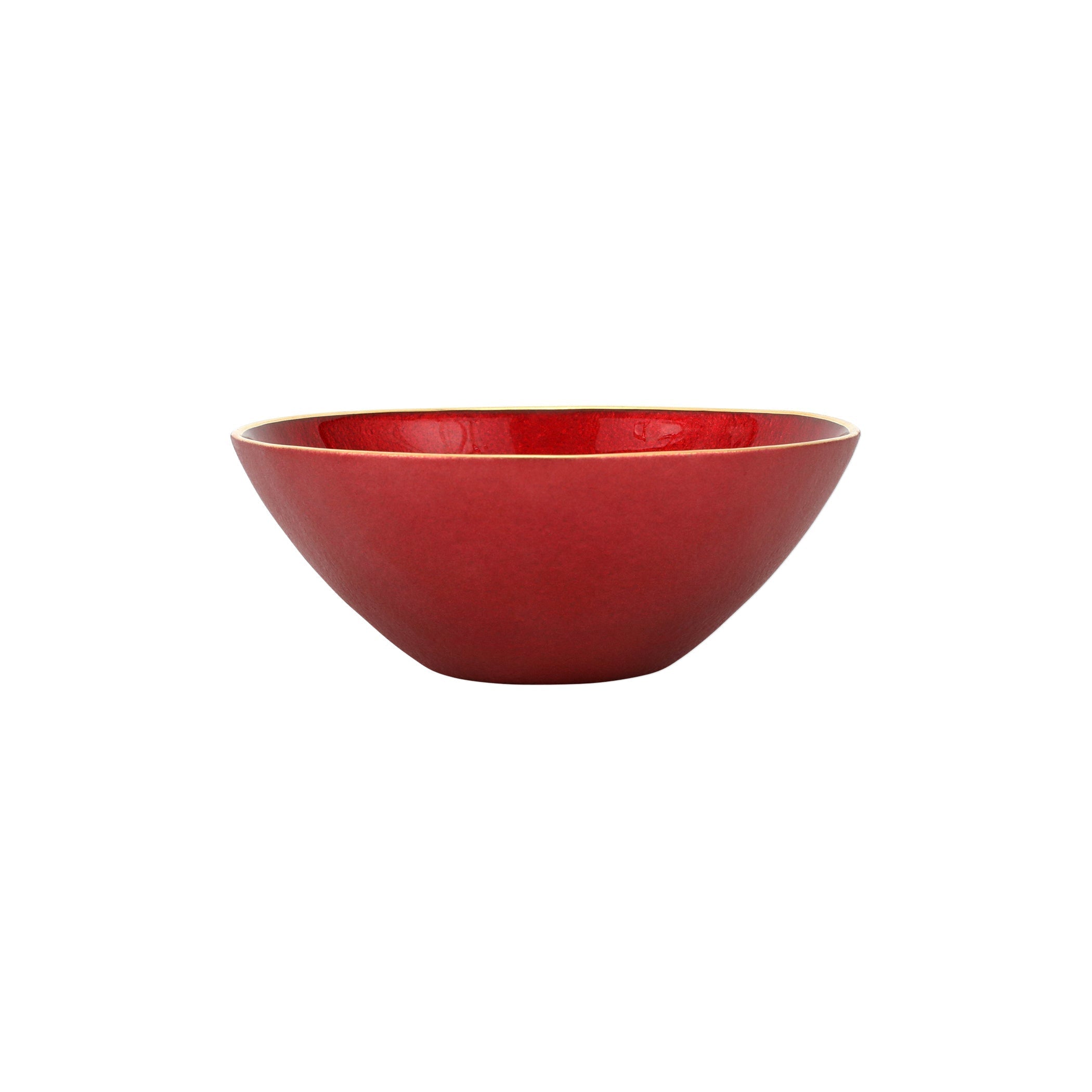 VIETRI Metallic Glass Ruby Small Bowl