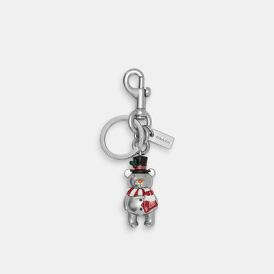 COACH® Outlet  Bear Bag Charm In Signature Canvas