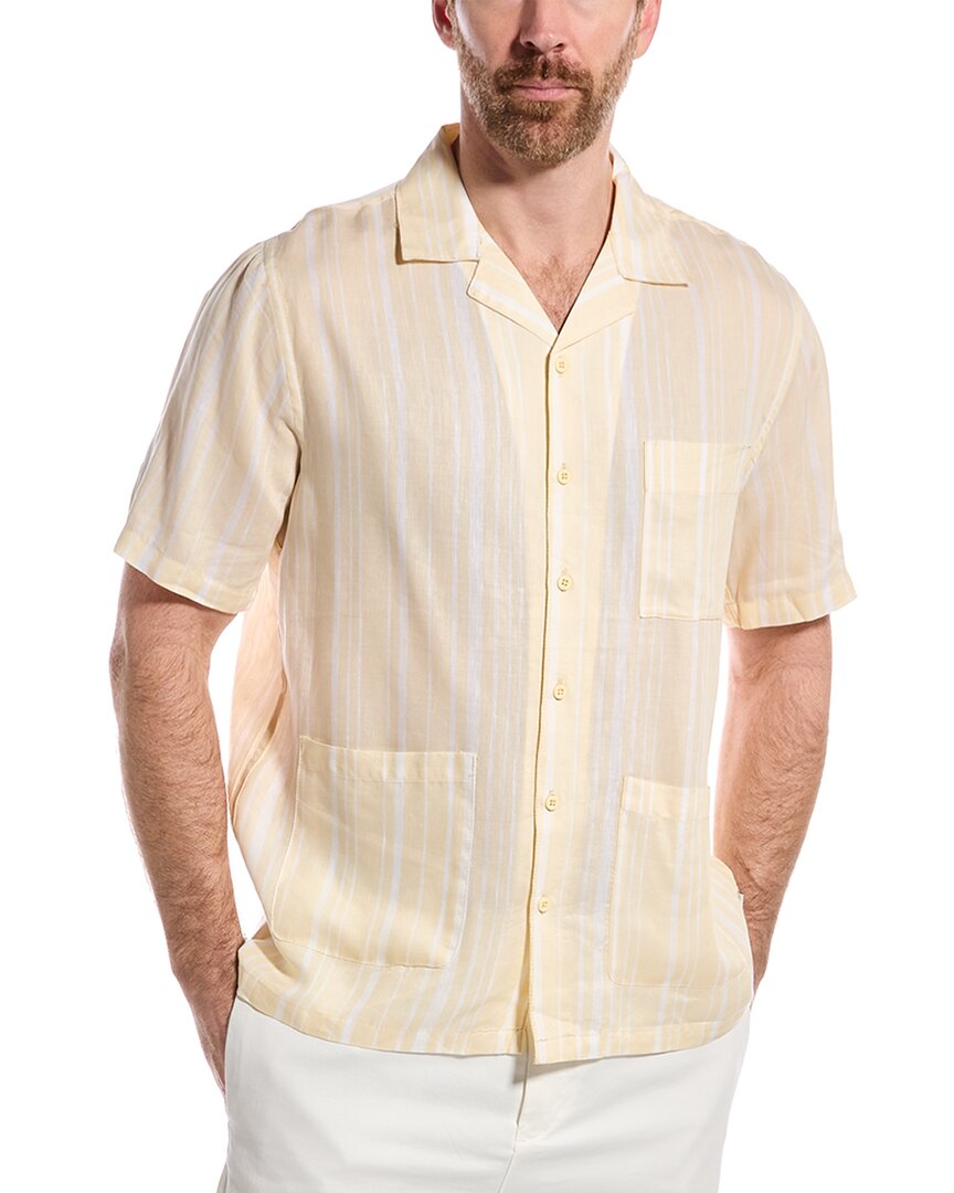 ONIA Onia Utility Linen-Blend Camp Shirt