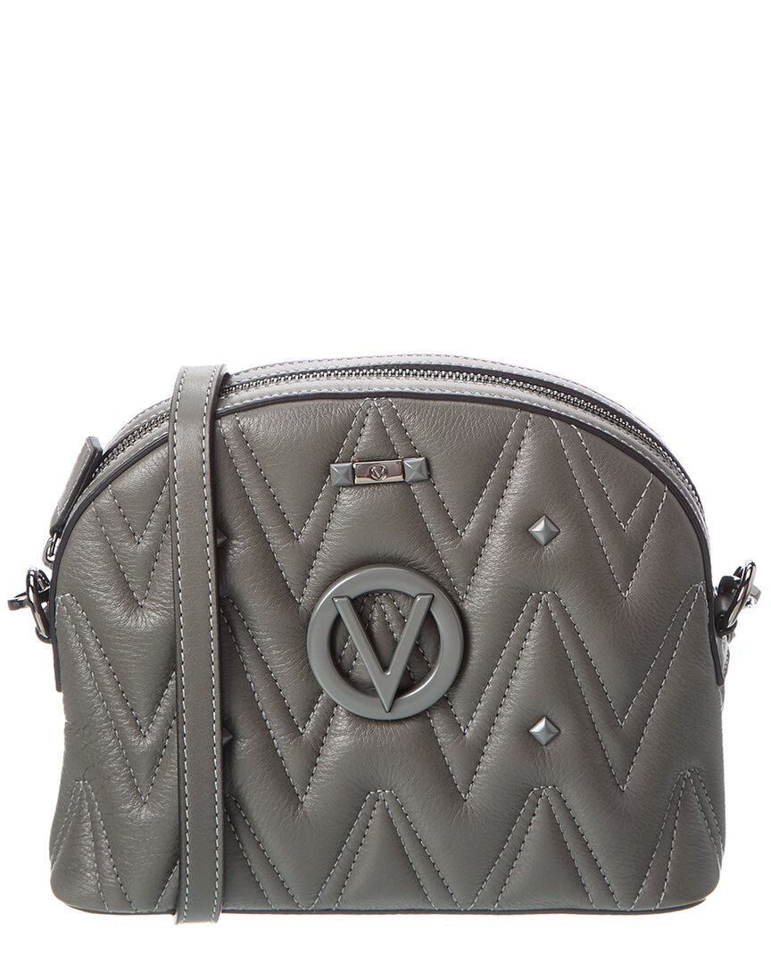 Valentino by Mario Valentino Diana V-Logo Leather Shoulder Bag on SALE