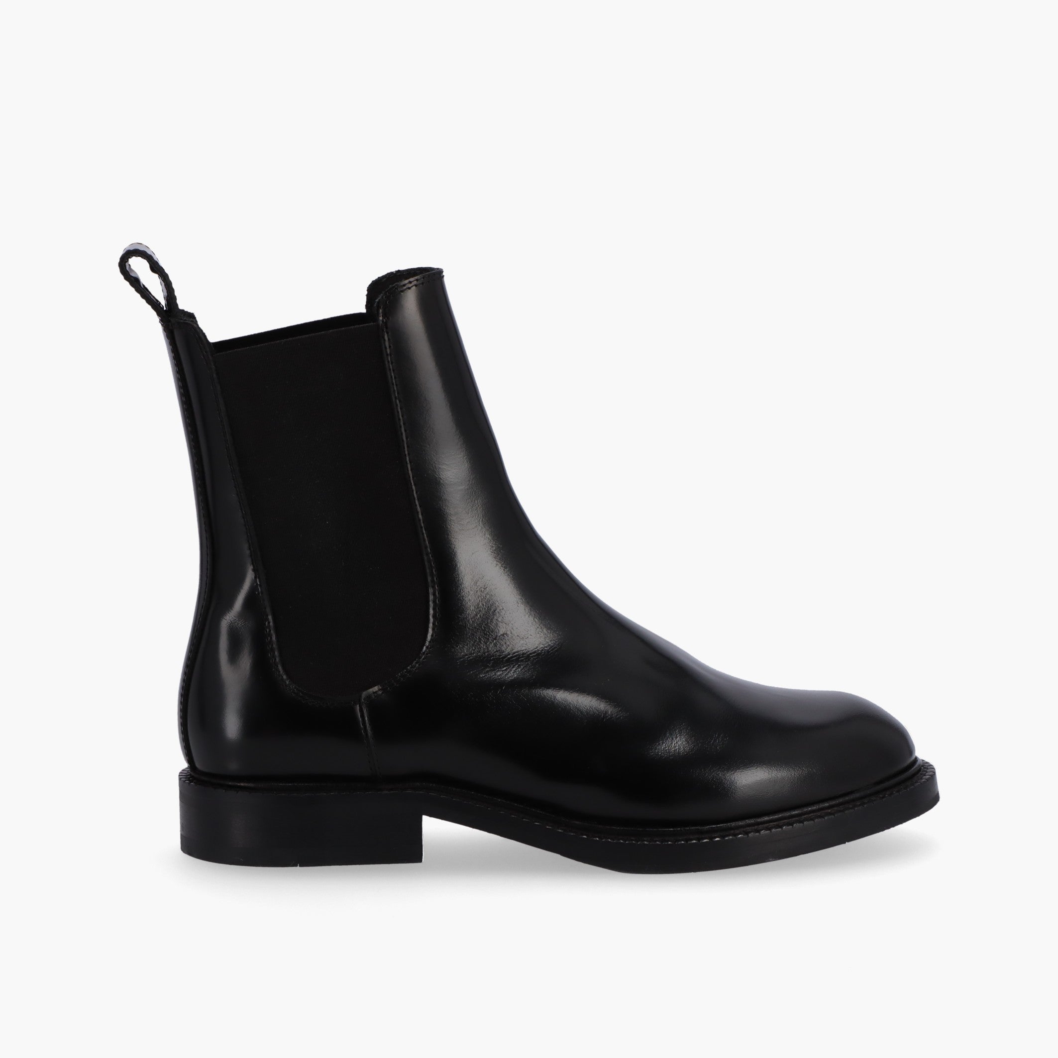 Shop Alohas Lanz Black Leather Ankle Boots