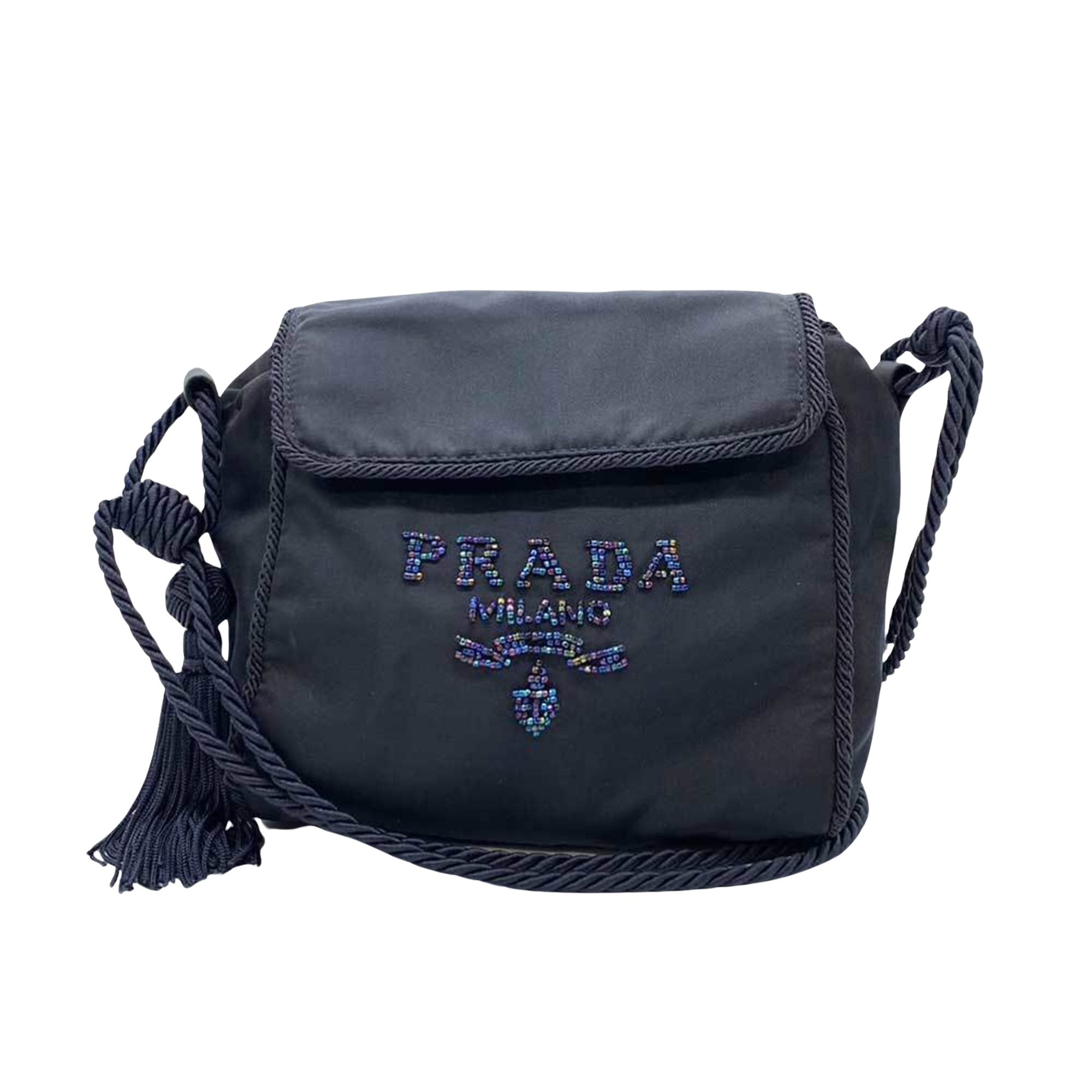 Shop Prada Tessuto Synthetic Shopper Bag () In Blue