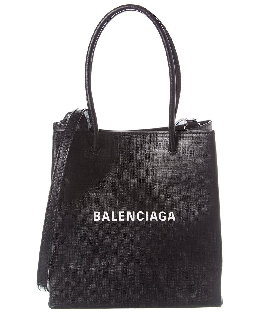 BALENCIAGA Balenciaga Shopping XXS North South Leather Tote