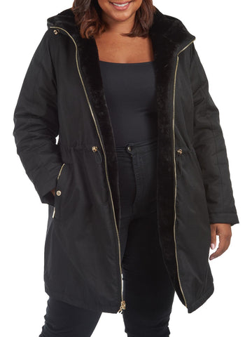 Rachel Rachel Roy plus womens reversible cold weather raincoat