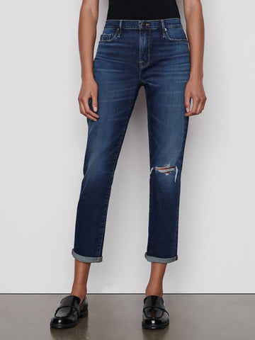 Frame le garcon mid-rise jeans in caribou