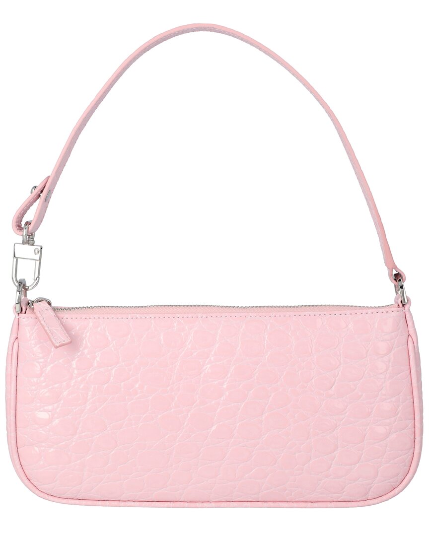 Rachel Leather Shoulder Bag In Pink