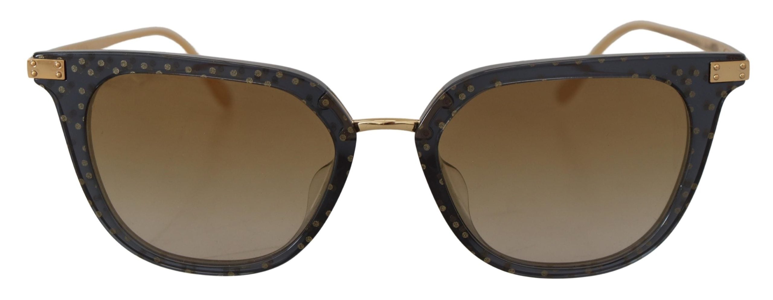 DOLCE & GABBANA Dolce & Gabbana Dotted Acetate Frame Irregular Women's Sunglasses