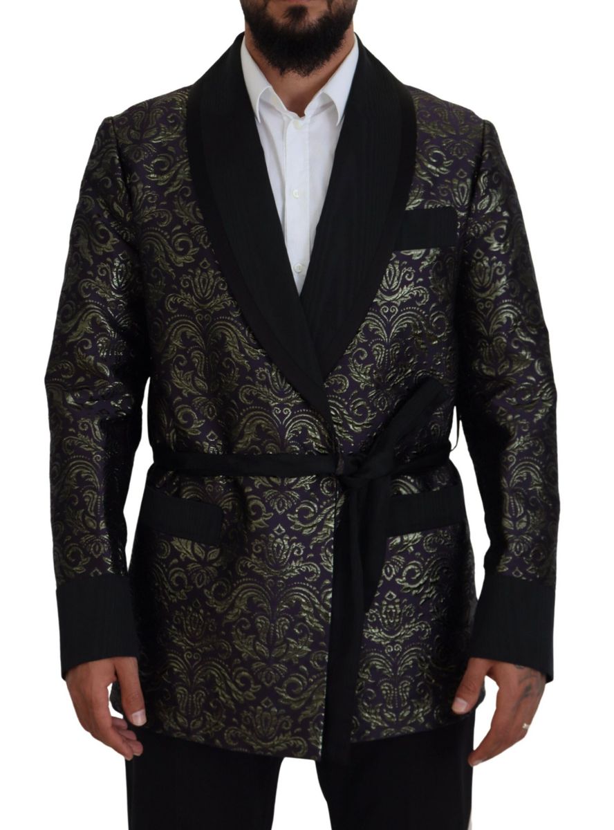 DOLCE & GABBANA Dolce & Gabbana   Baroque Jacket Blazer Men's Robe