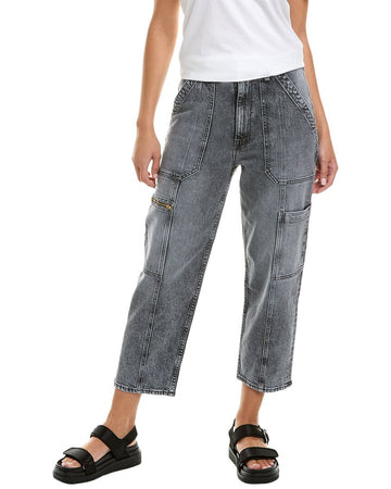 MOTHER the private zip pocket ankle shadow dancing straight leg jean