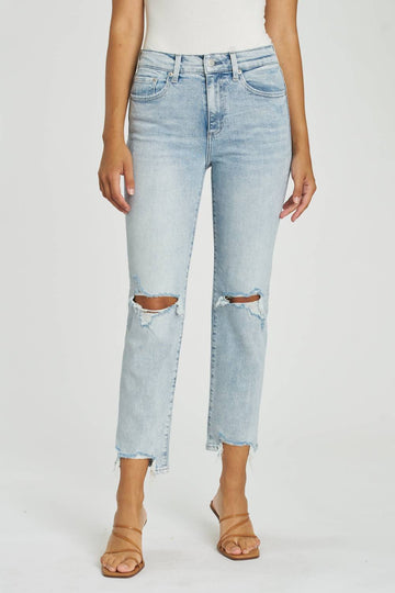 Pistola monroe high rise jean in dune distressed