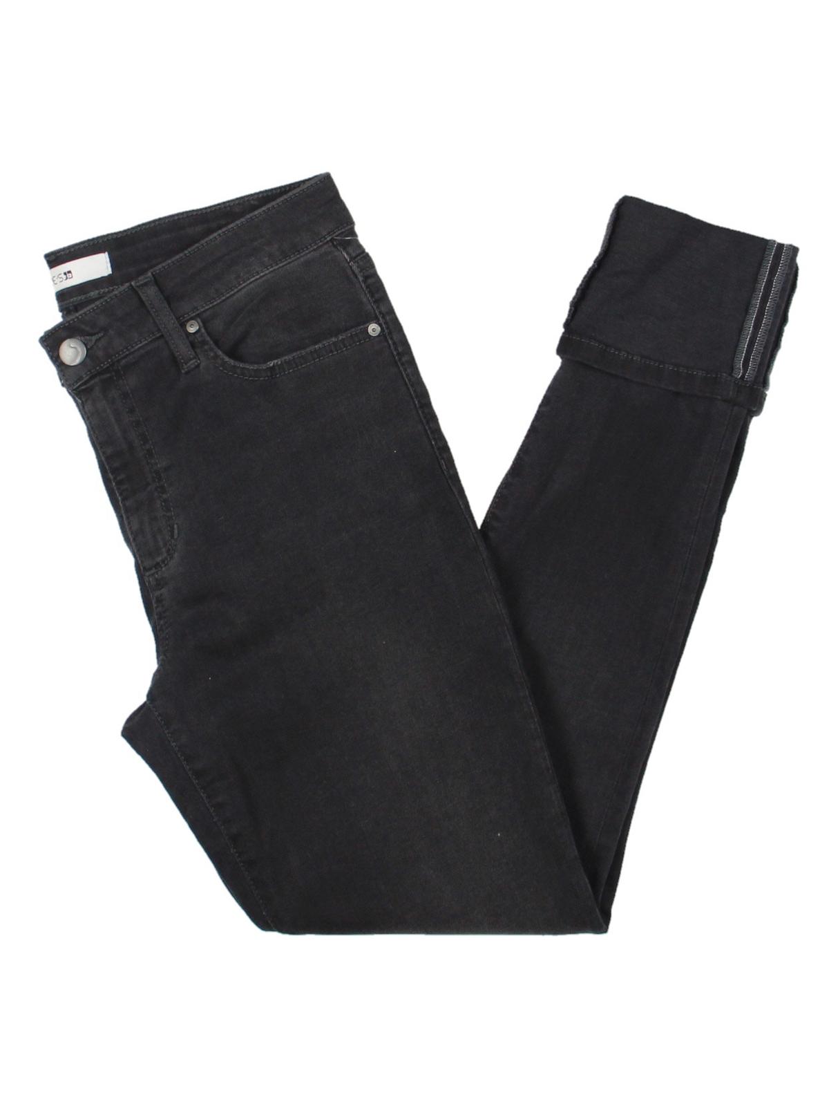 JOE'S Womens Mid-rise Cuffed Skinny Crop Jeans