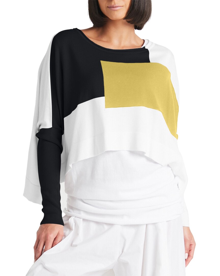 Shop Planet Geometric Sweater In White