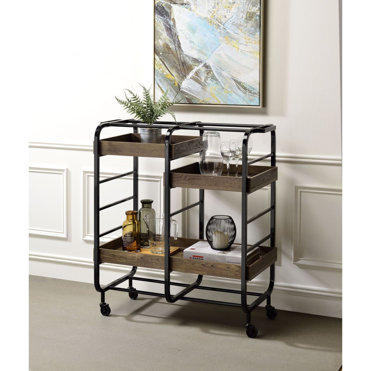 Shop Simplie Fun Vorik Serving Cart