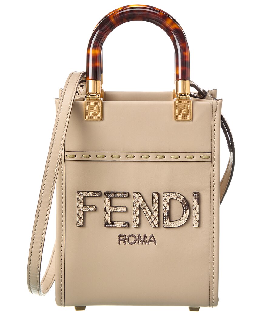 FENDI FENDI Sunshine Mini Leather Tote