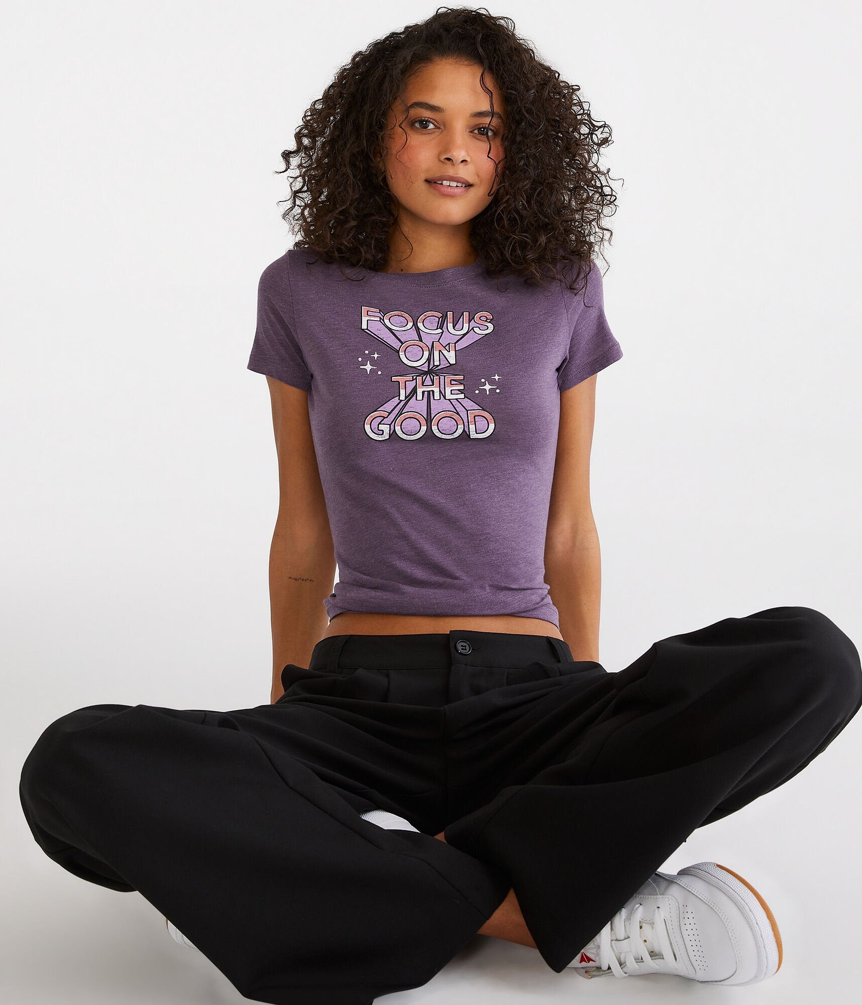 Shop Aéropostale Focus On The Good Graphic Tee In Multi