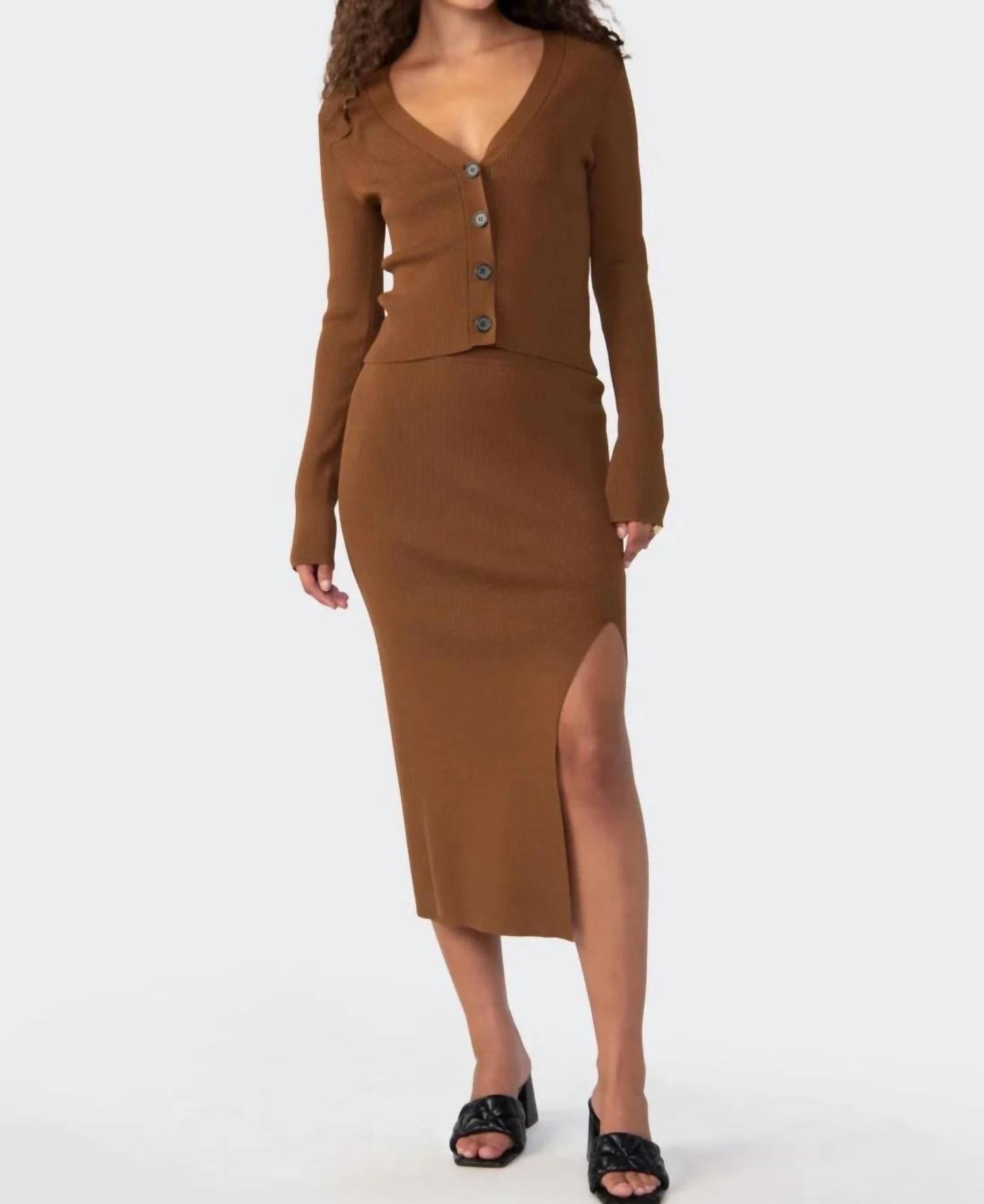 SANCTUARY Sugar & Spice Midi Skirt in Spice