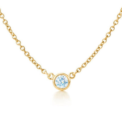 Suzy Levian - 14K 5 Clover The Yard Station Necklace Chinese Contemporary Diamond Rose Gold