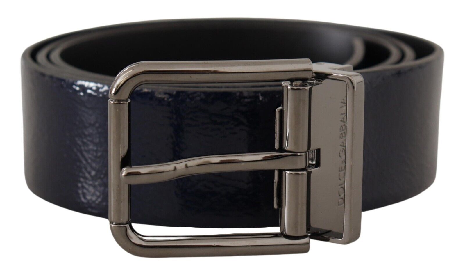 DOLCE & GABBANA Dolce & Gabbana Patent Leather Vernice  Logo Buckle Men's Belt