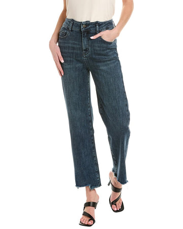 Gracia medium wash straight jean