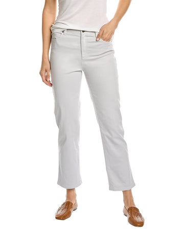 EILEEN FISHER pearl high waist straight ankle jean